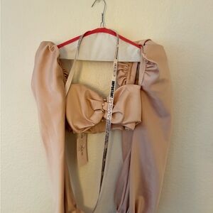 House of CB Nude Crop Top